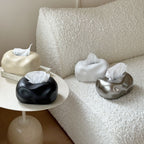 Bubble Ceramic Tissue Box Cover with Sculptural Finish
