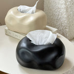 Bubble Ceramic Tissue Box Cover with Sculptural Finish