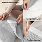 Adjustable Ergonomic Pregnancy Pillow for Side and Stomach Sleepers