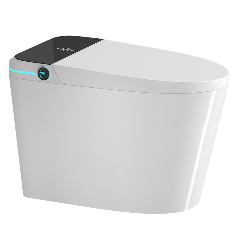 Modern Smart Toilet with Integrated Bidet Seat