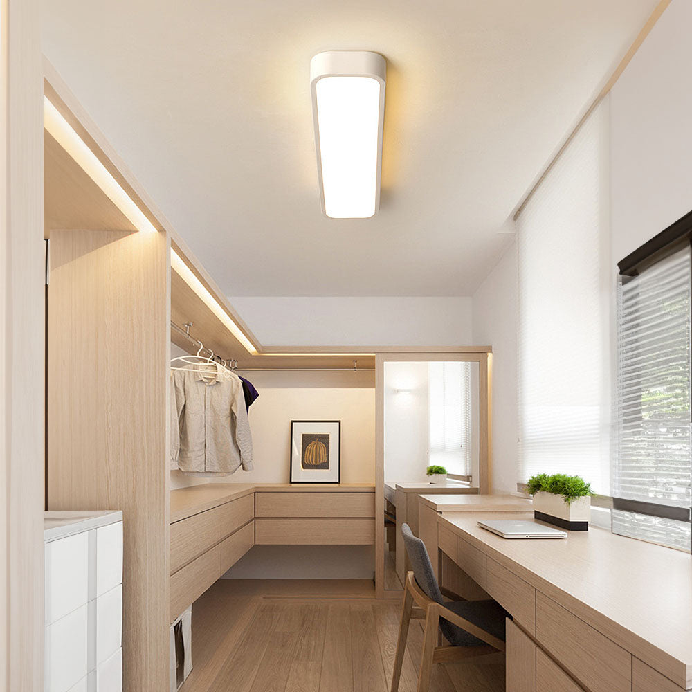 Nordic Minimalist Long LED Ceiling Light Fixture Contemporary Home Lighting