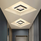 Square LED Ceiling Light with Modern Flush Mount