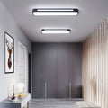 Nordic Minimalist Long LED Ceiling Light Fixture Contemporary Home Lighting