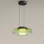 Bauhaus Style Layered Glass Pendant Lamp