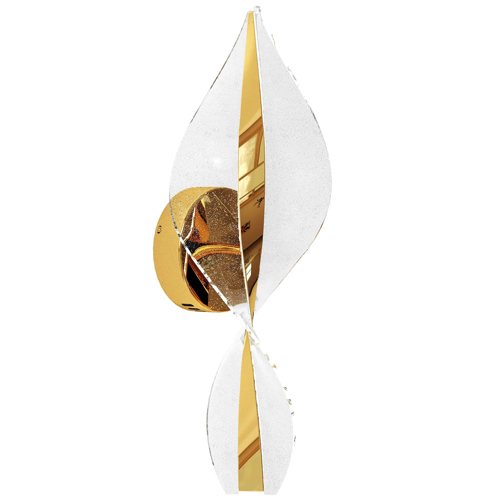 Modern LED Spiral Sconce Wall Light Set of 2 with Adjustable Colour Temperature