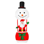 8ft Light-Up Inflatable Santa on Hot Air Balloon Christmas Decoration Red