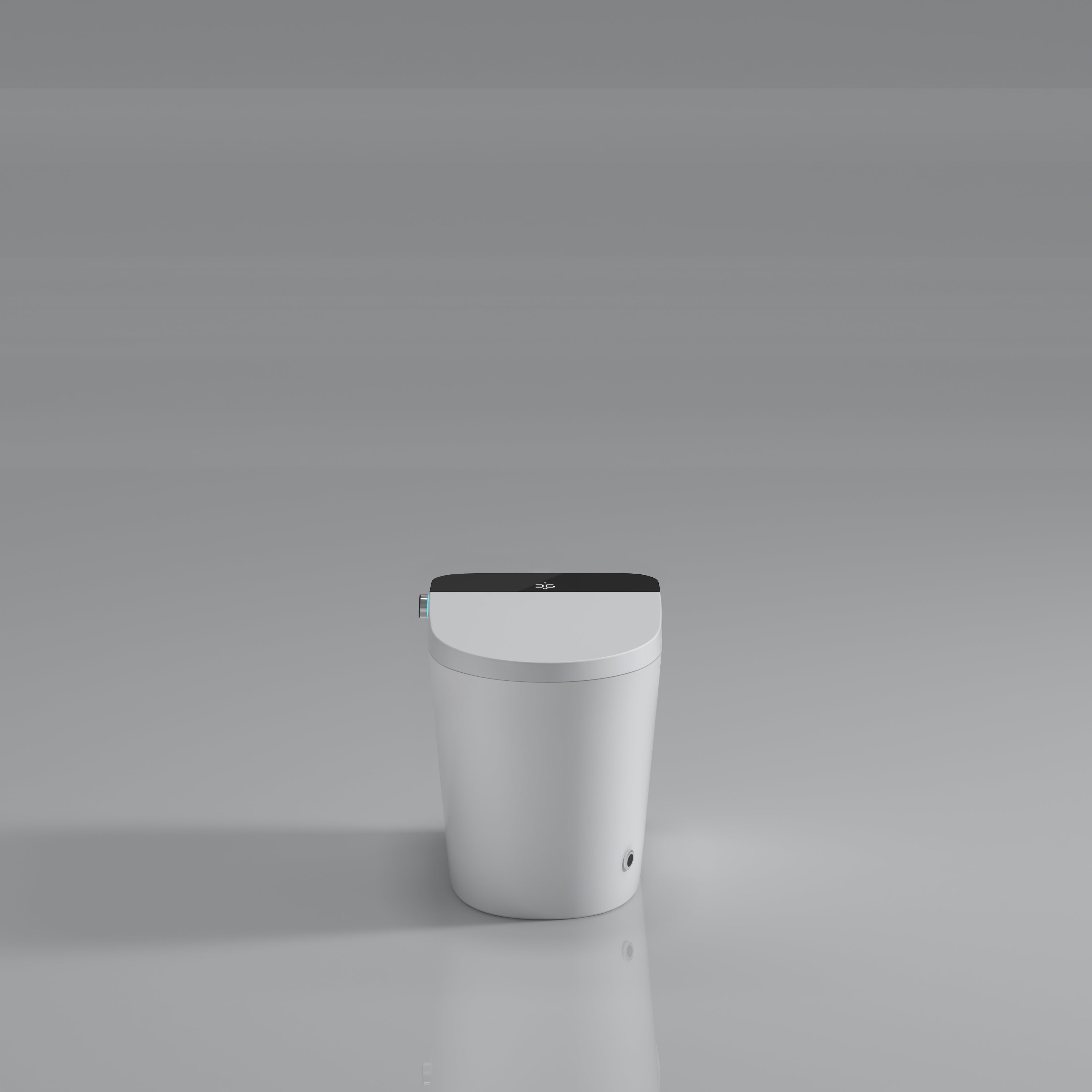 Modern Smart Toilet with Integrated Bidet Seat