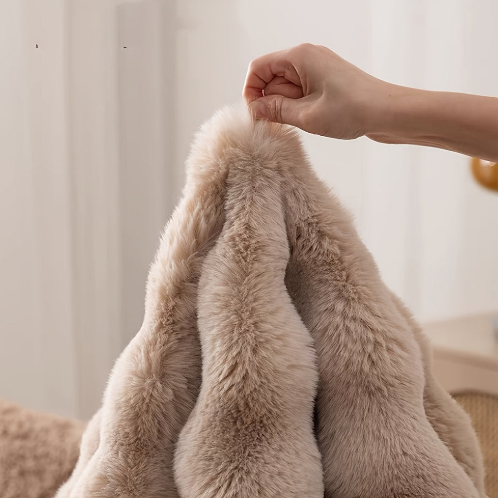 Cloud Comfort Round Bubble Rug with Soft Fluffy Texture