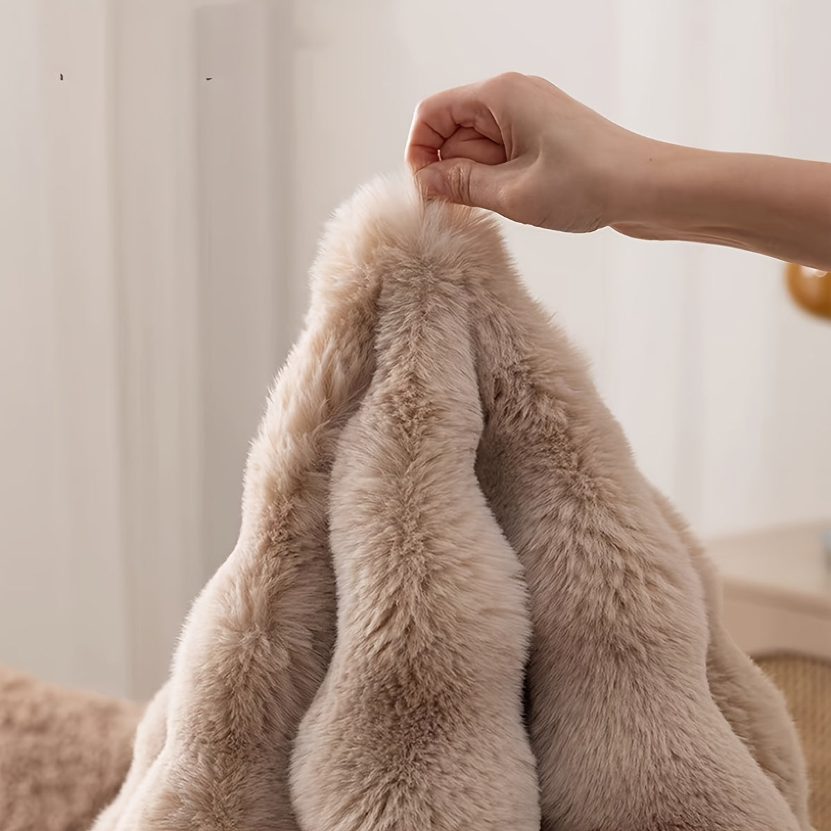 Cloud Comfort Round Bubble Rug with Soft Fluffy Texture