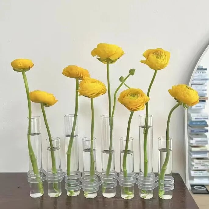 Flexible Glass Tube Flower Vase