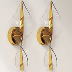 Modern LED Spiral Sconce Wall Light Set of 2 with Adjustable Colour Temperature