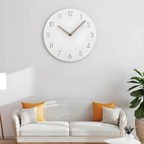 Nork Minimalist Wall Clock with Contemporary Wood Design