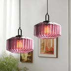 Mireta Retro Coloured Glass Pendant Light