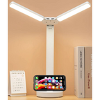 Rechargeable Adjustable LED Reading Lamp with Phone Holder