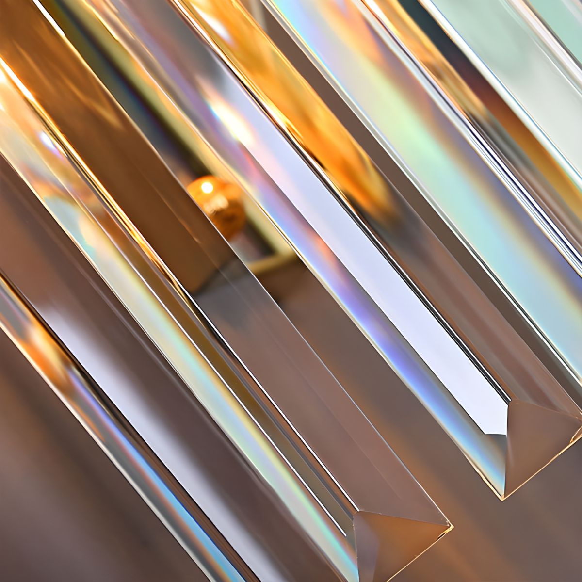 Crystal Wall Light with Modern Stainless Steel Sconce