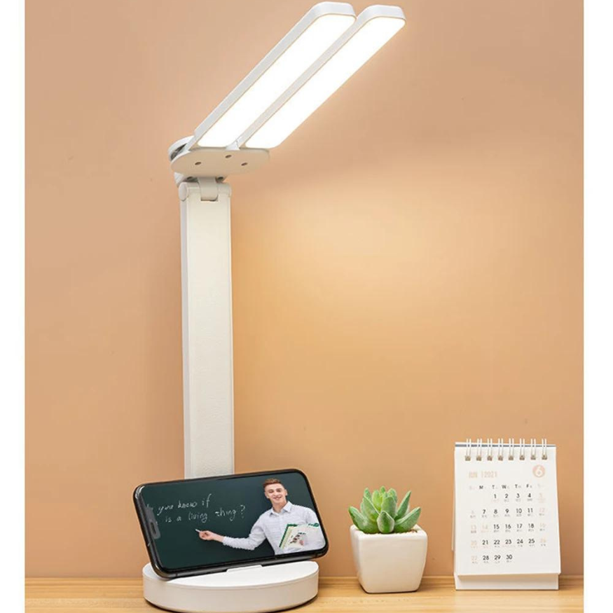 Rechargeable Adjustable LED Reading Lamp with Phone Holder