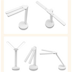 Rechargeable Adjustable LED Reading Lamp with Phone Holder