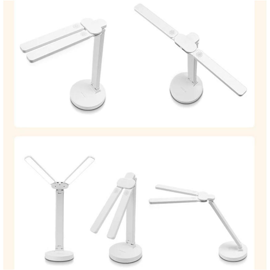 Rechargeable Adjustable LED Reading Lamp with Phone Holder
