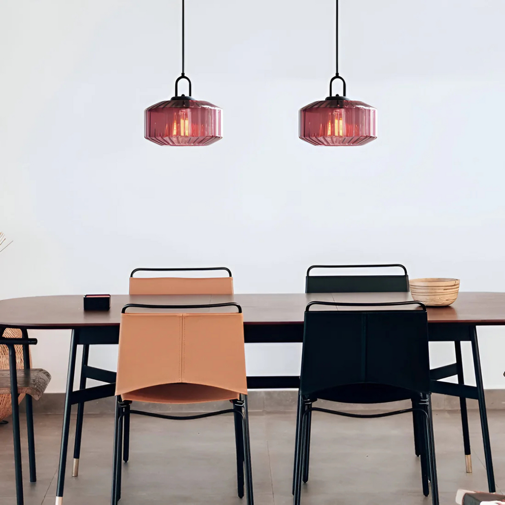 Mireta Retro Coloured Glass Pendant Light