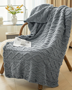 Ultra-Soft Faux Sheepskin Throw Blanket