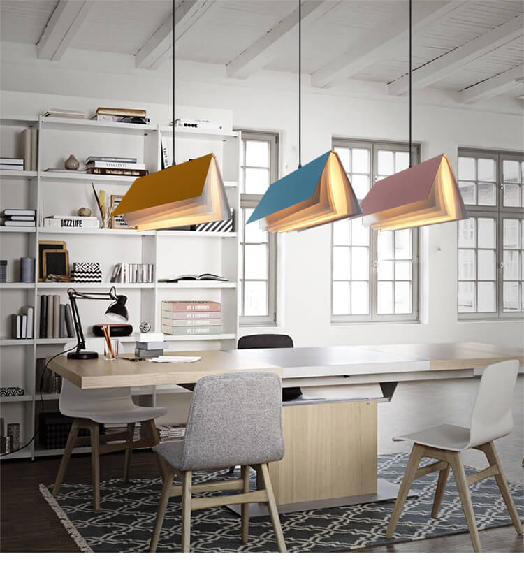 Flying Book Pendant Light Book-Inspired Ceiling Lamp