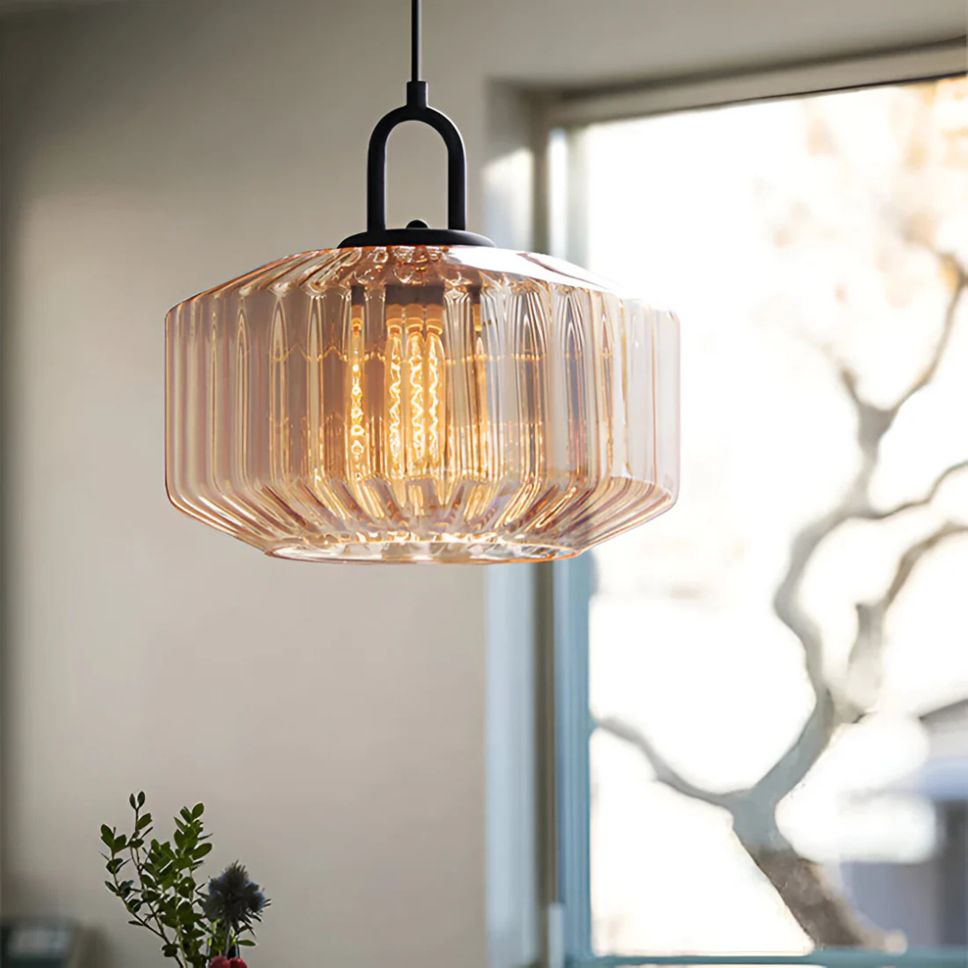 Mireta Retro Coloured Glass Pendant Light