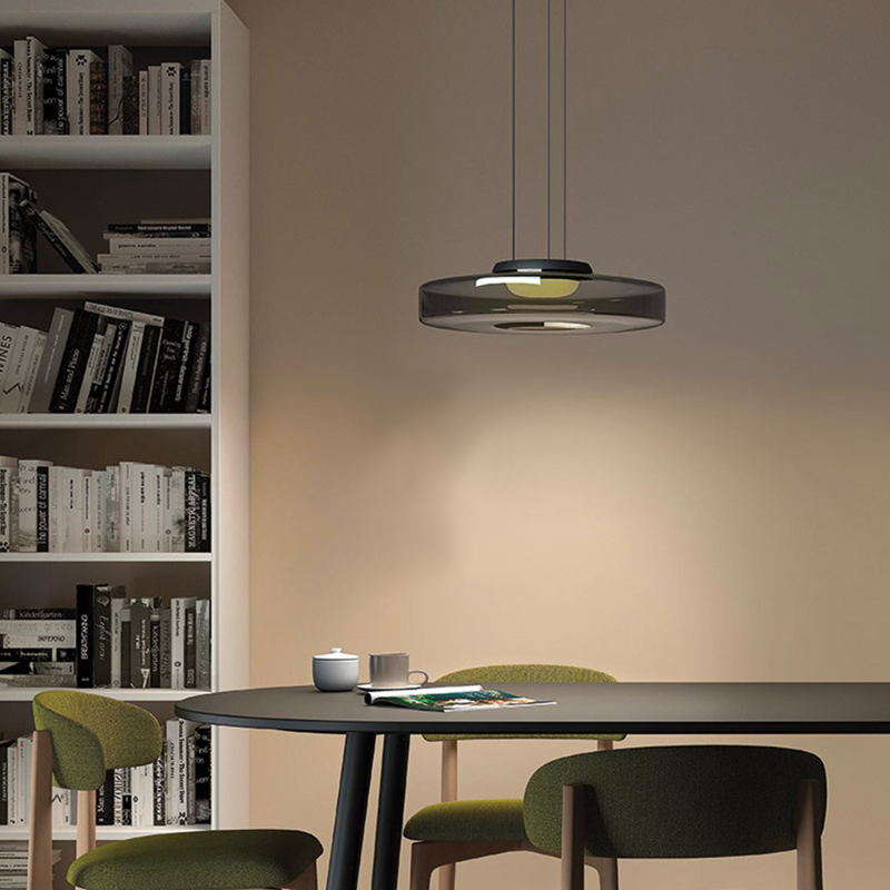 Bauhaus Style Layered Glass Pendant Lamp