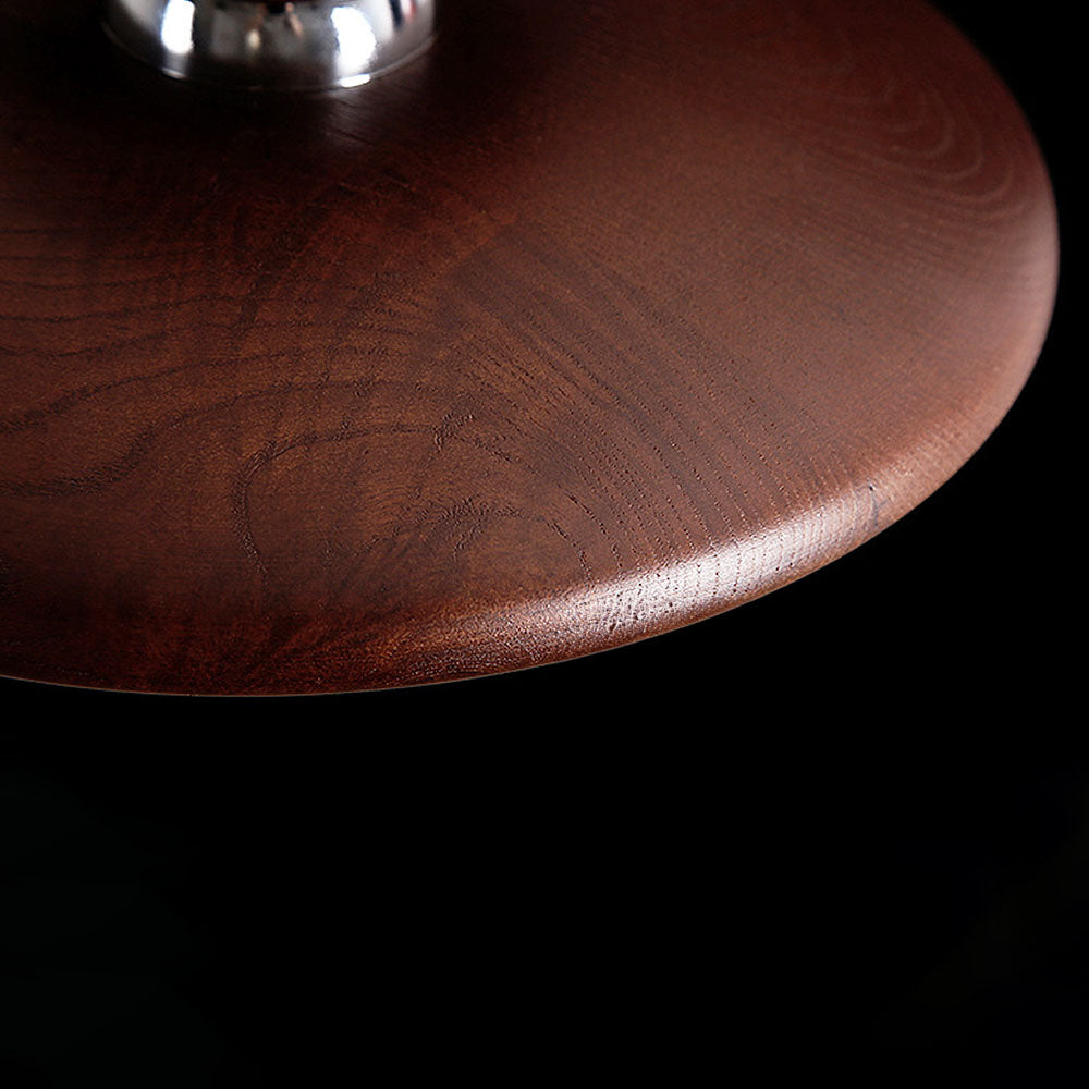 Nordic Wood Minimalist Round Ceiling Light for Hallway Contemporary Home Lighting