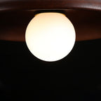 Nordic Wood Minimalist Round Ceiling Light for Hallway Contemporary Home Lighting