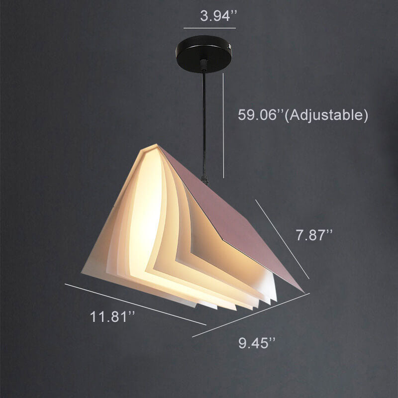 Flying Book Pendant Light Book-Inspired Ceiling Lamp