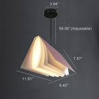 Flying Book Pendant Light Book-Inspired Ceiling Lamp