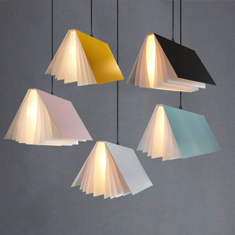 Flying Book Pendant Light Book-Inspired Ceiling Lamp