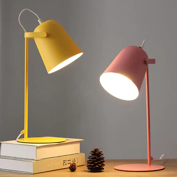 Nordic Macaron Iron Table Lamp Warm Ambient Lighting