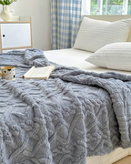 Ultra-Soft Faux Sheepskin Throw Blanket