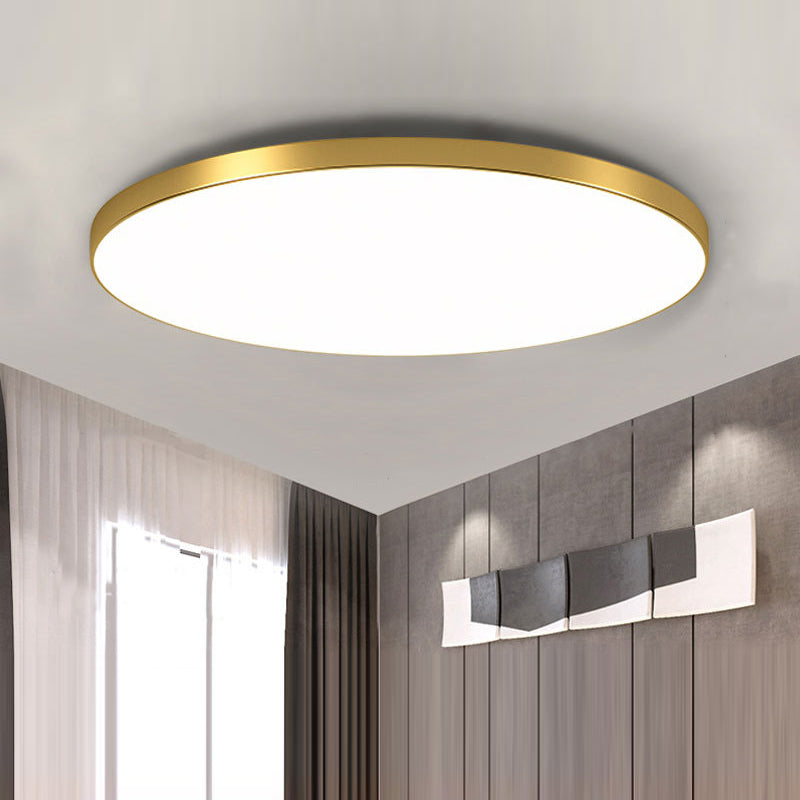 Modern Round LED Flush Ceiling Light for Hallway & Living Spaces Contemporary Home Lighting