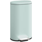 Slim Curved Pedal Kitchen Bin with Soft-Close Lid