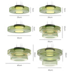 Bauhaus Style Layered Glass Pendant Lamp