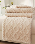 Ultra-Soft Faux Sheepskin Throw Blanket