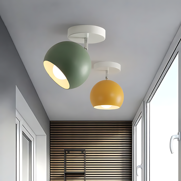 Nordic Macaron Round Aluminium Ceiling Light