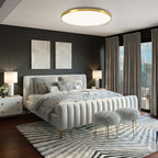 Modern Round LED Flush Ceiling Light for Hallway & Living Spaces Contemporary Home Lighting