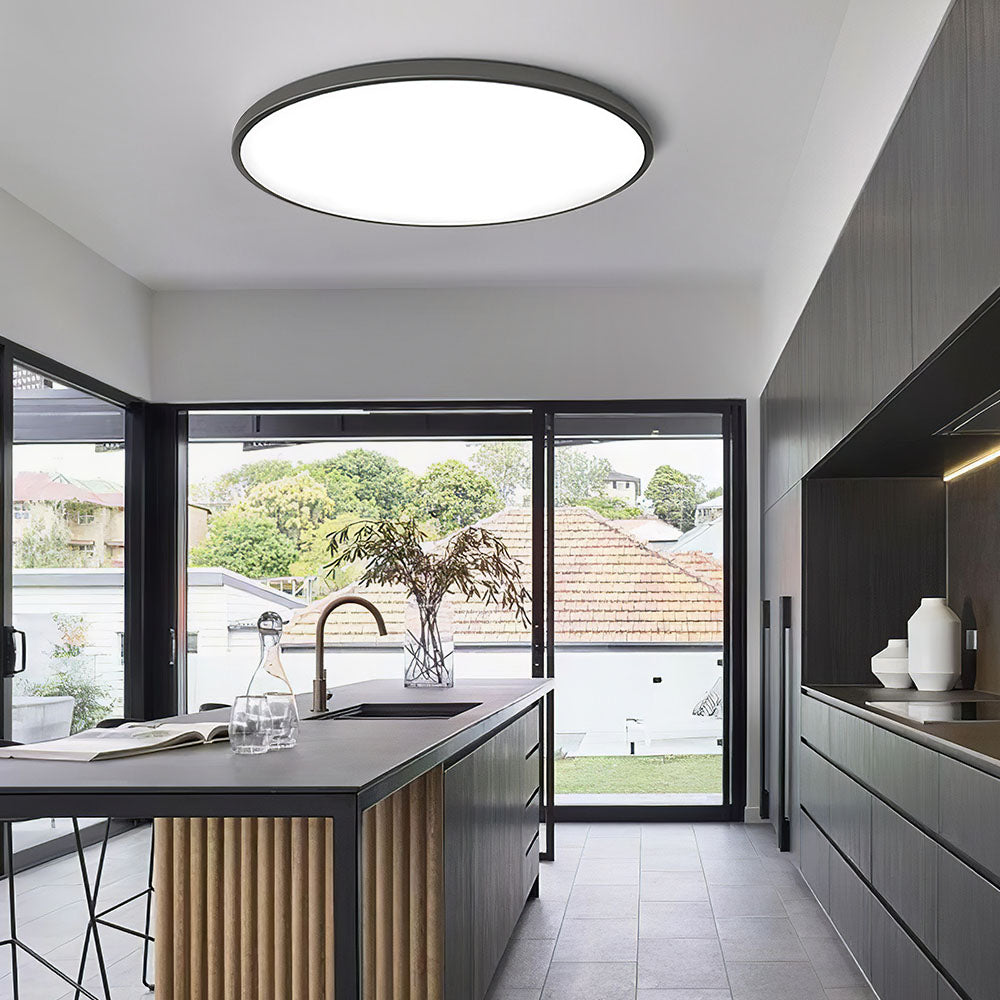 Modern Round LED Flush Ceiling Light for Hallway & Living Spaces Contemporary Home Lighting
