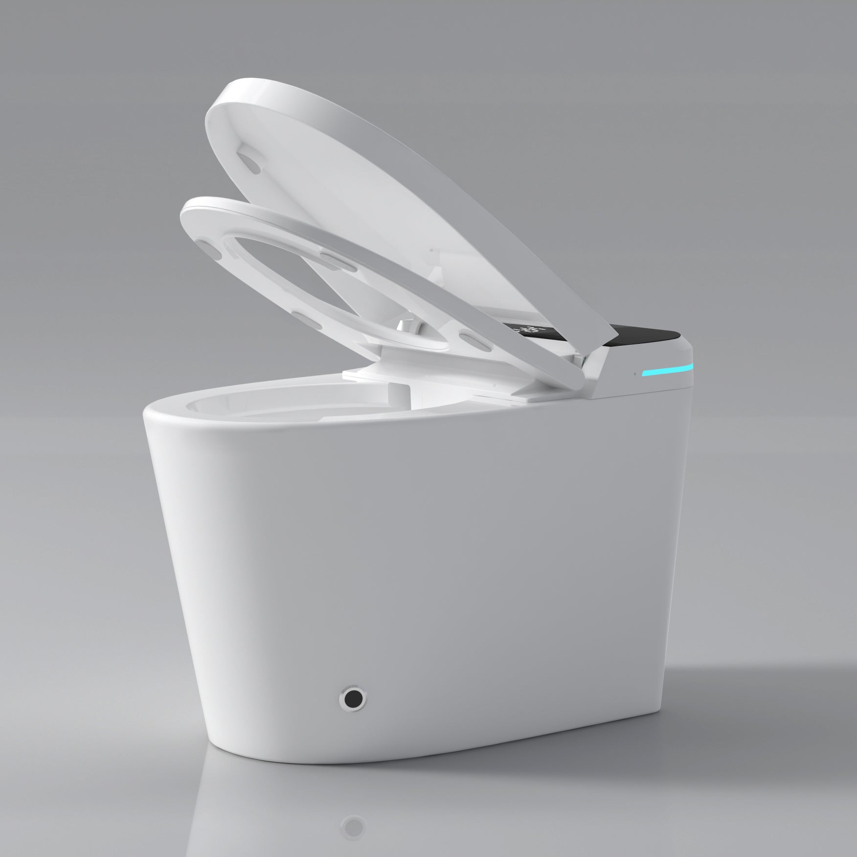 Modern Smart Toilet with Integrated Bidet Seat