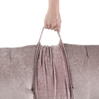 Blush Chenille Lounge Floor Cushion Pillow
