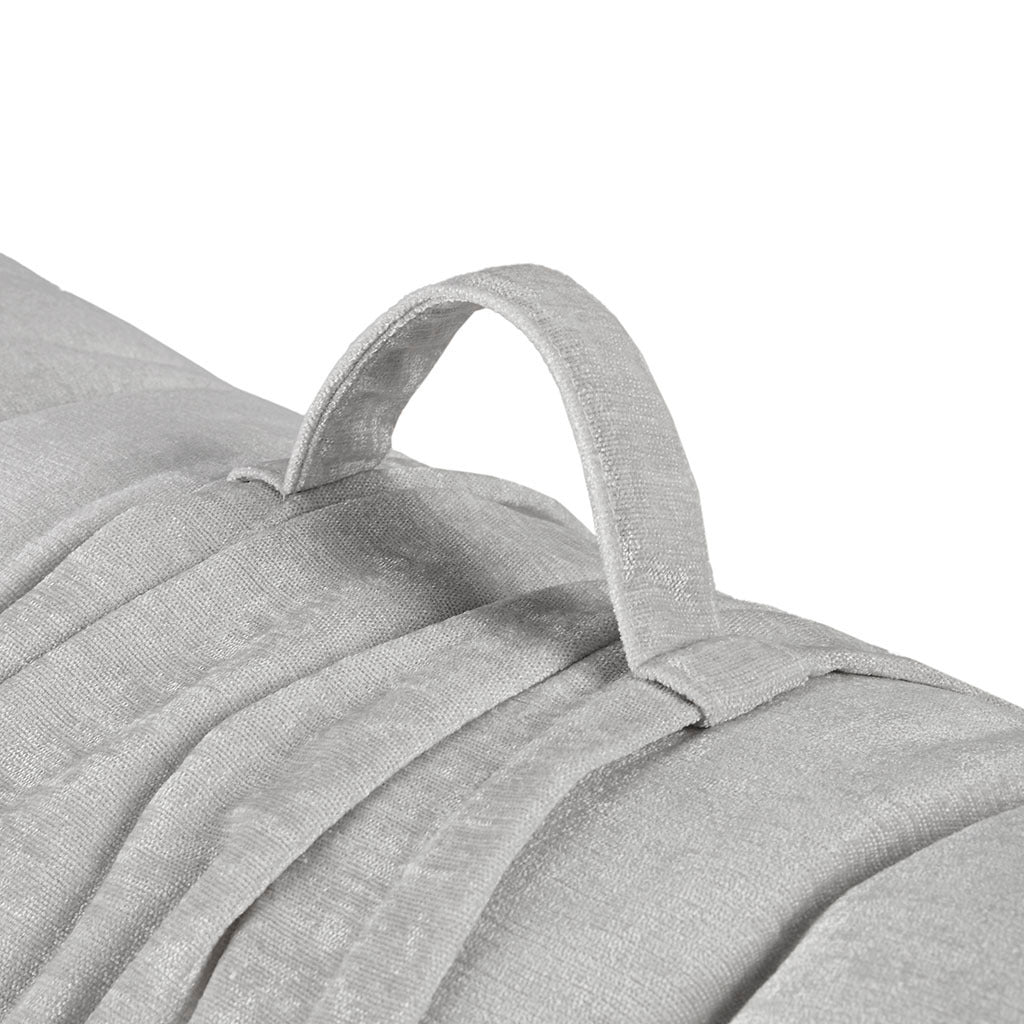 Grey Chenille Lounge Floor Cushion Pillow
