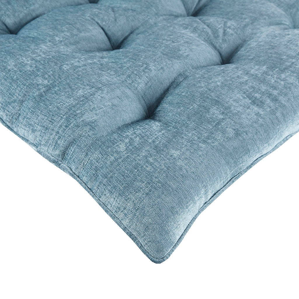Aqua Chenille Lounge Floor Cushion Pillow