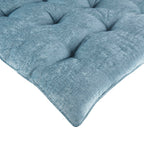 Aqua Chenille Lounge Floor Cushion Pillow