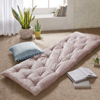 Blush Chenille Lounge Floor Cushion Pillow