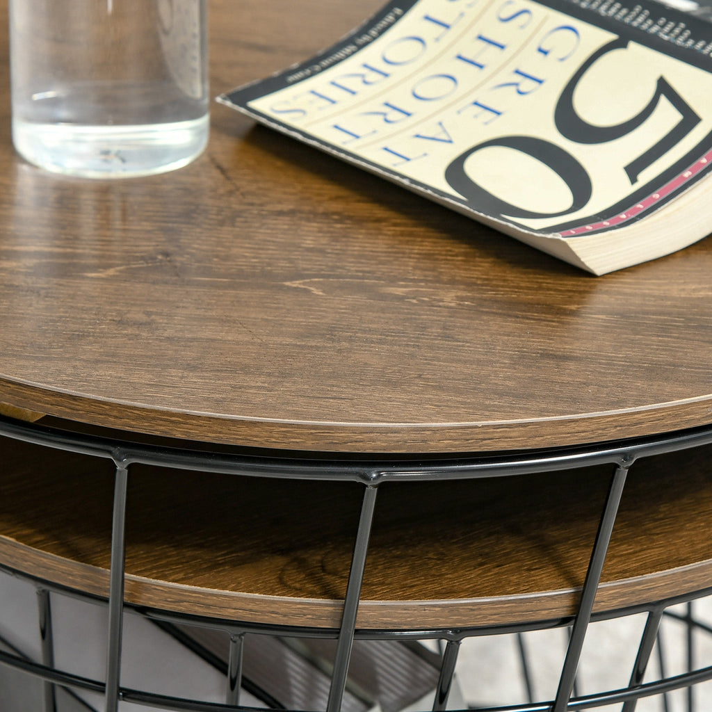 Nesting Side Tables Set with Storage Modern Home Storage