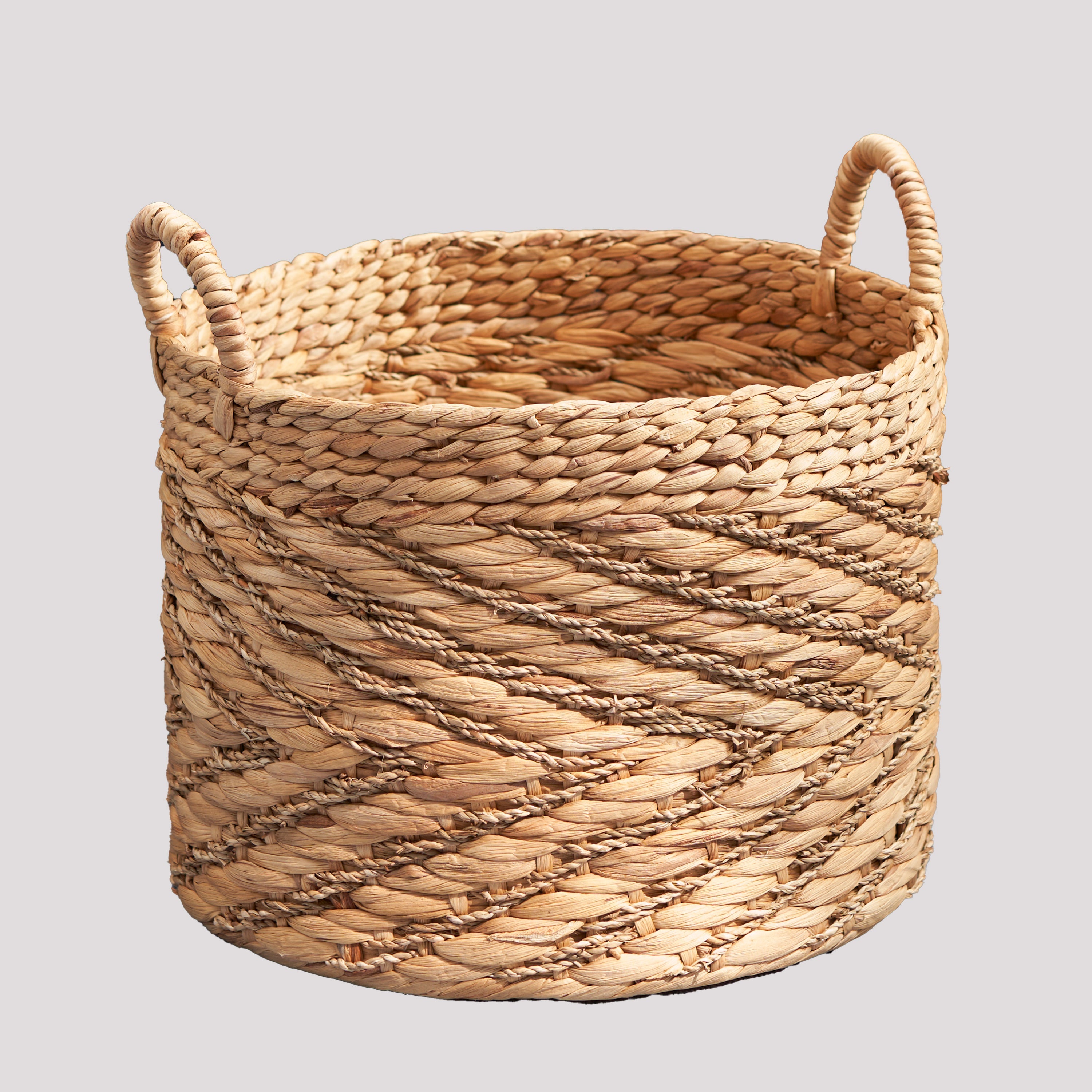 Water Hyacinth Woven Storage Basket Modern Home Storage