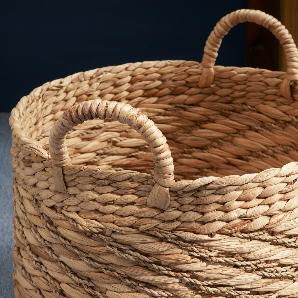 Water Hyacinth Woven Storage Basket Modern Home Storage